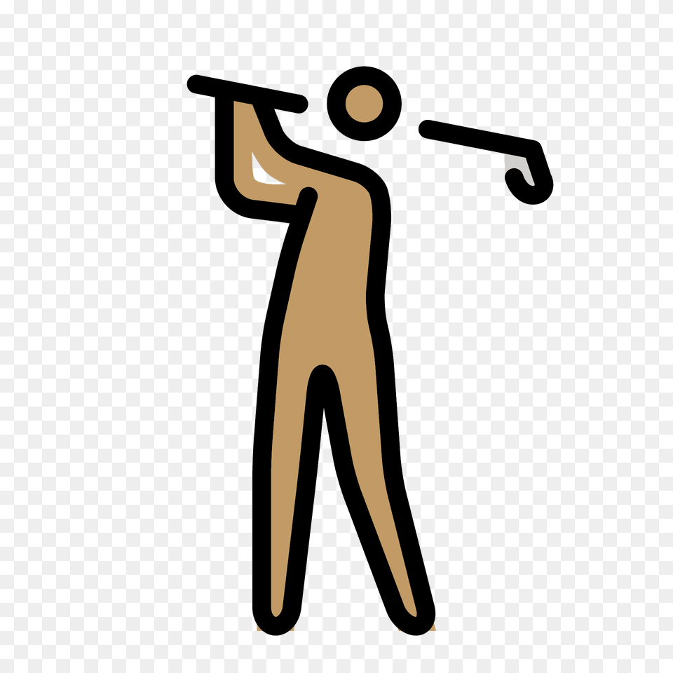 Person Golfing Emoji Clipart, People, Photography, Firearm, Gun Free Png Download