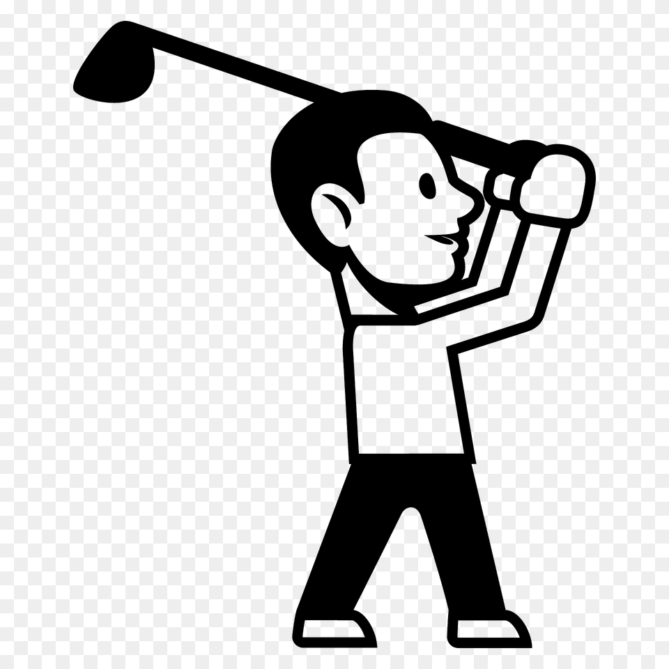 Person Golfing Emoji Clipart, People, Face, Head, Golf Png