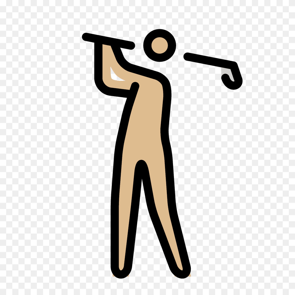 Person Golfing Emoji Clipart, People, Photography Png
