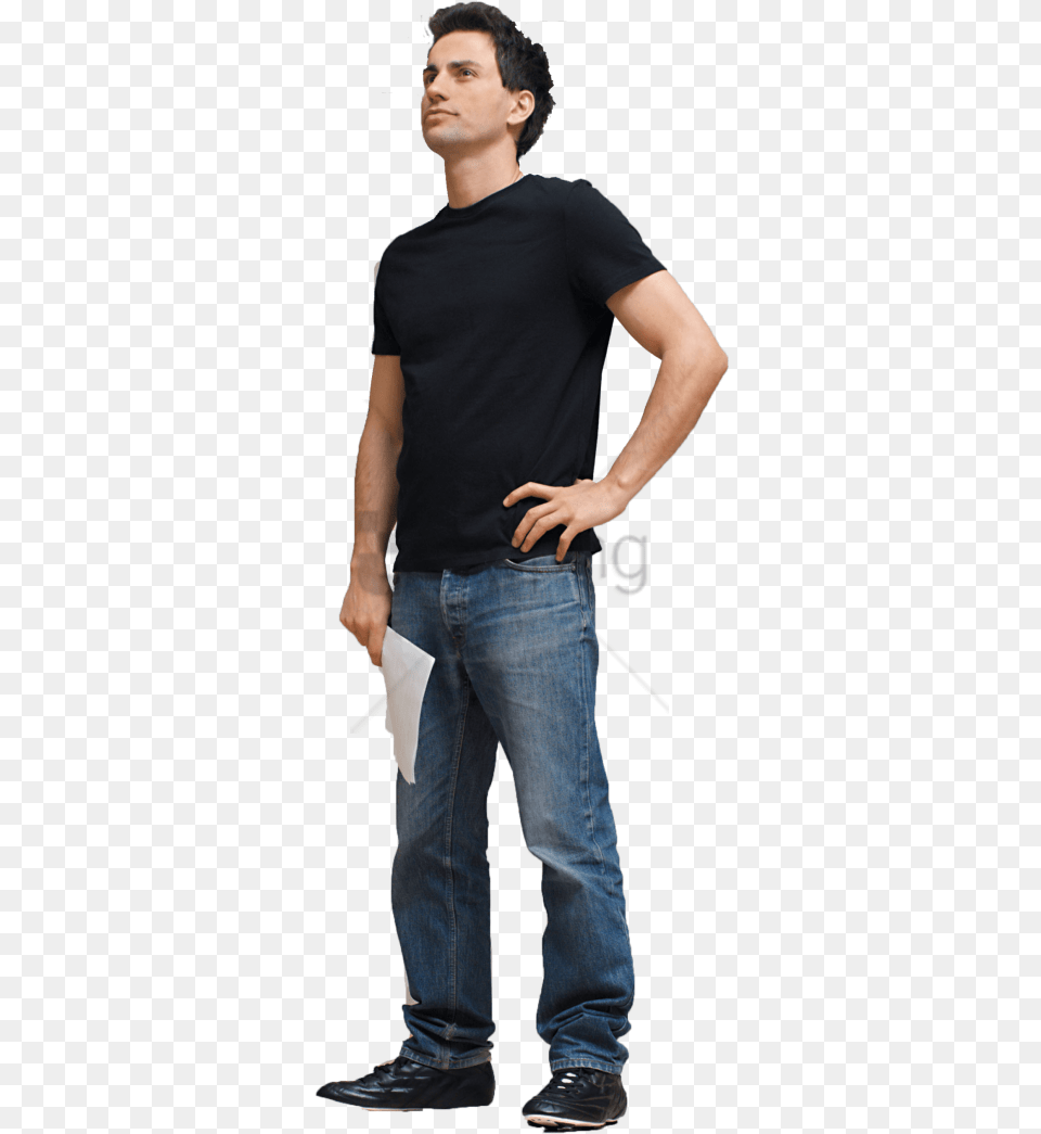 Person Guy, Clothing, T-shirt, Standing, Pants Free Png