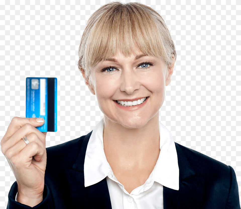 Person Holding A Credit Card Png