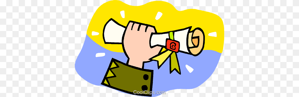 Person Holding A Graduation Diploma Royalty Vector Clip Art, Photography Free Transparent Png