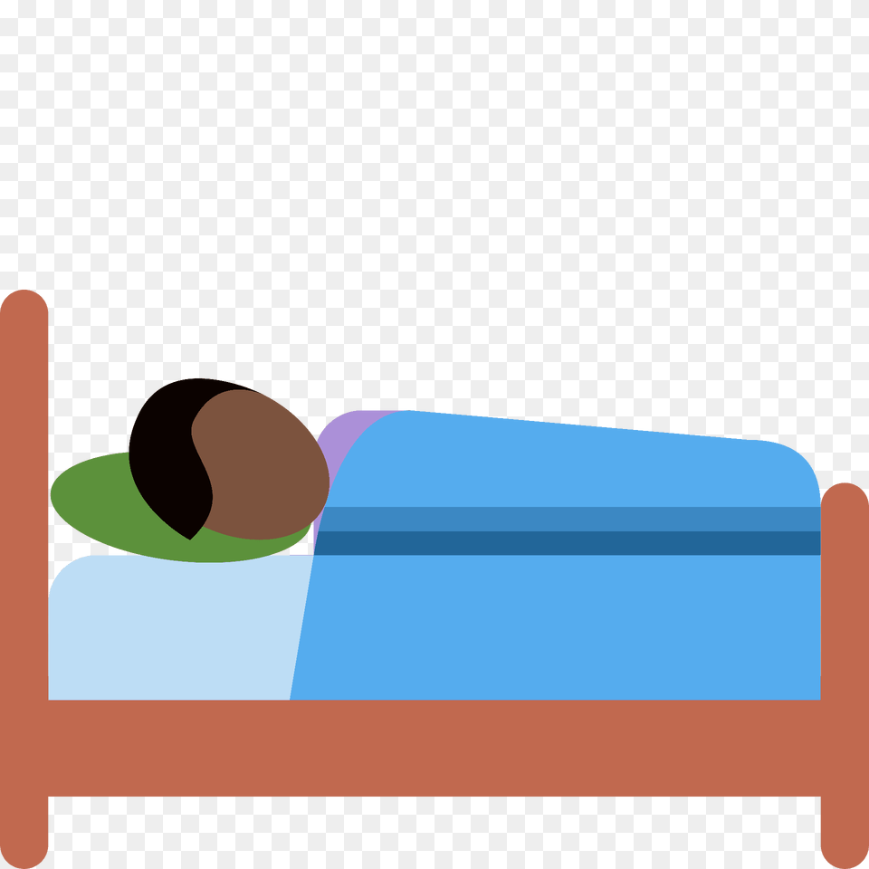 Person In Bed Emoji Clipart, Furniture, Sleeping Free Transparent Png