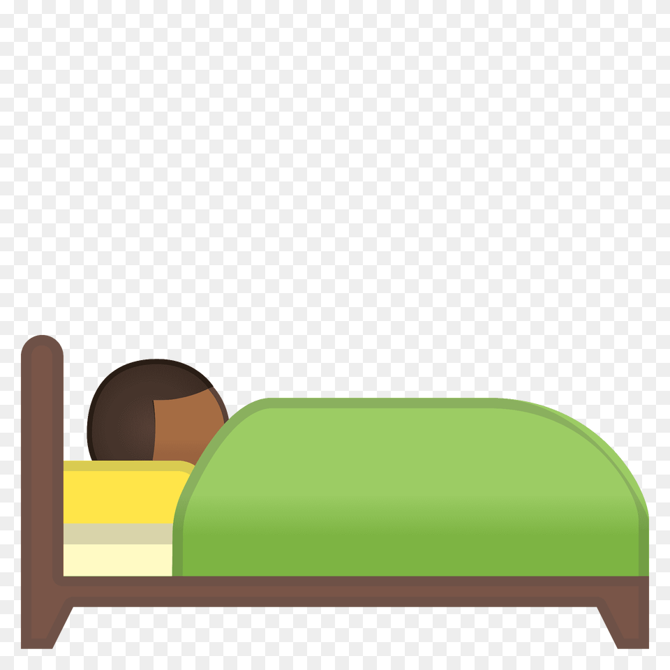 Person In Bed Emoji Clipart, Furniture, Bunk Bed, Bedroom, Indoors Png