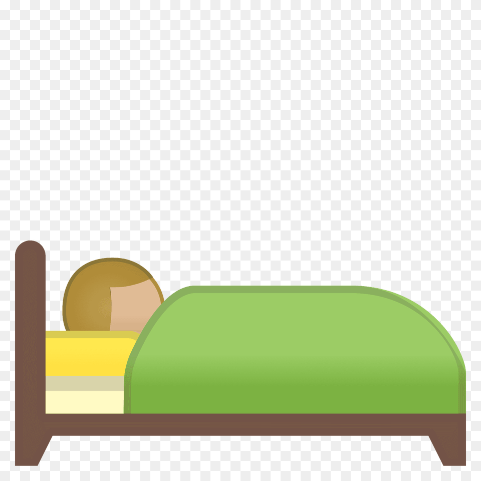Person In Bed Emoji Clipart, Furniture, Cushion, Home Decor Free Transparent Png