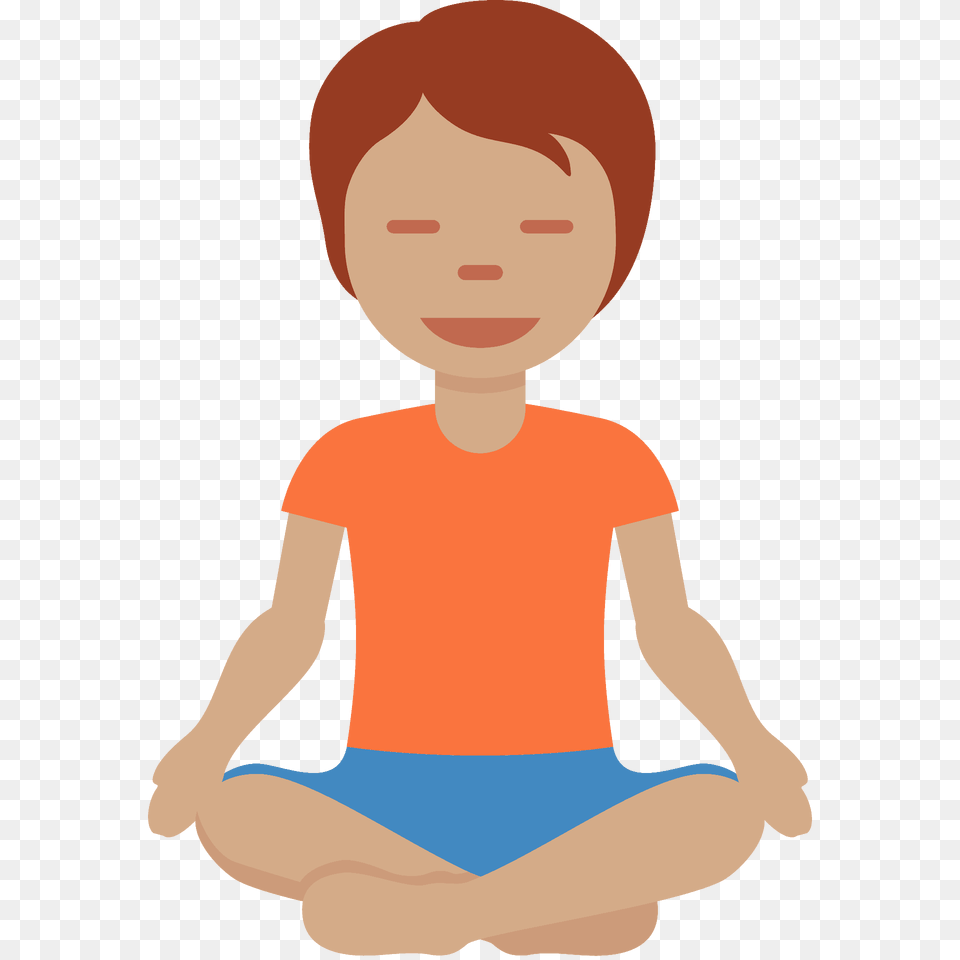 Person In Lotus Position Emoji Clipart, Face, Head, Fitness, Sport Free Png