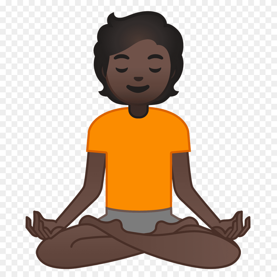 Person In Lotus Position Emoji Clipart, Fitness, Sport, Working Out, Yoga Free Png