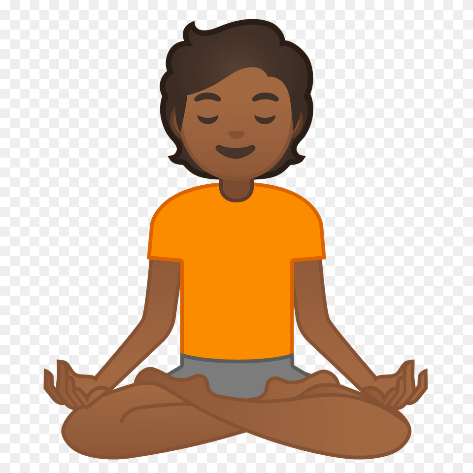 Person In Lotus Position Emoji Clipart, Baby, Fitness, Sport, Working Out Png Image