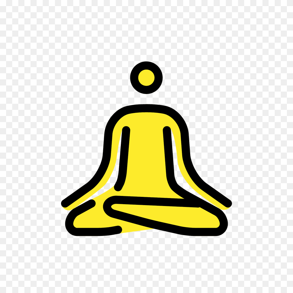 Person In Lotus Position Emoji Clipart, Smoke Pipe Free Png Download
