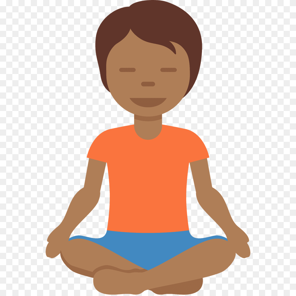 Person In Lotus Position Emoji Clipart, Boy, Male, Child, Head Free Png Download