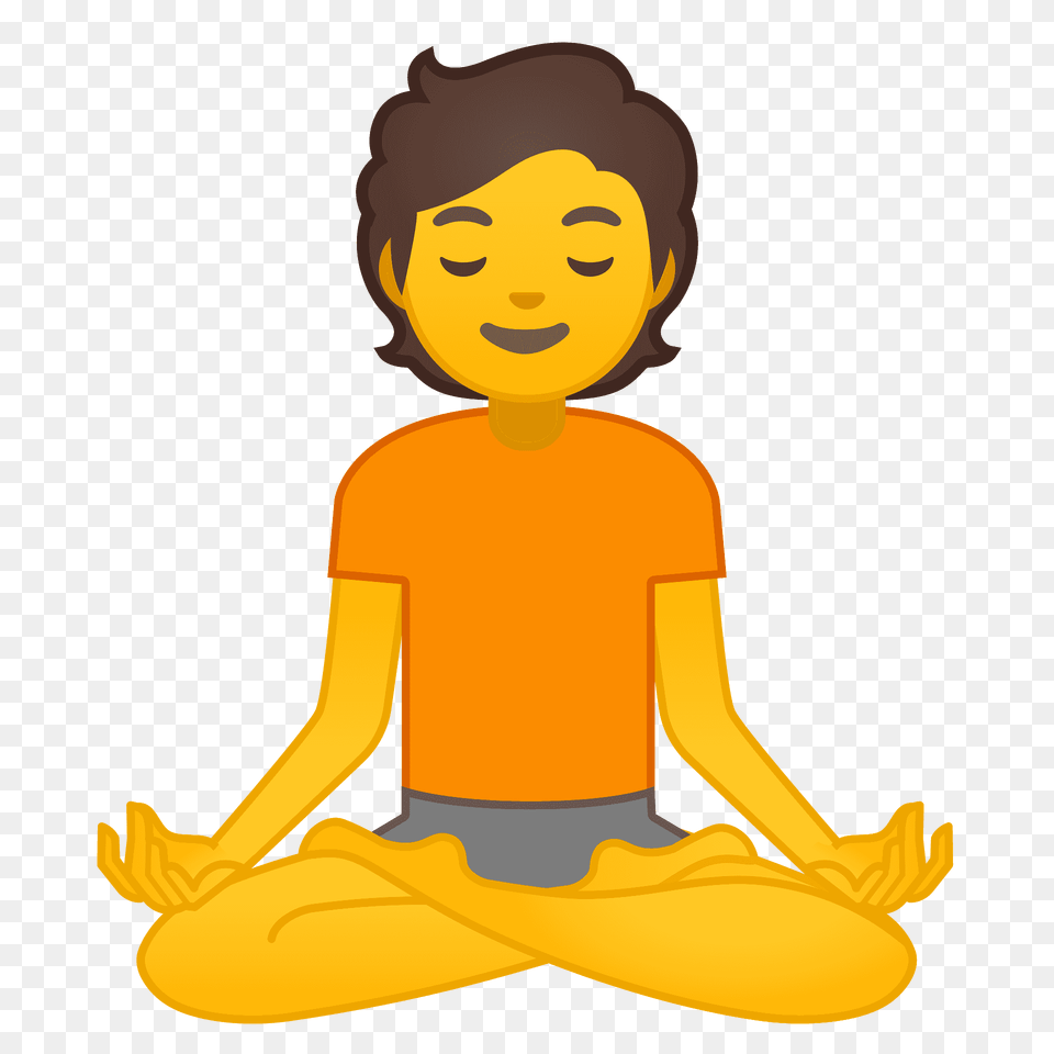 Person In Lotus Position Emoji Clipart, Baby, Fitness, Sport, Working Out Free Png Download
