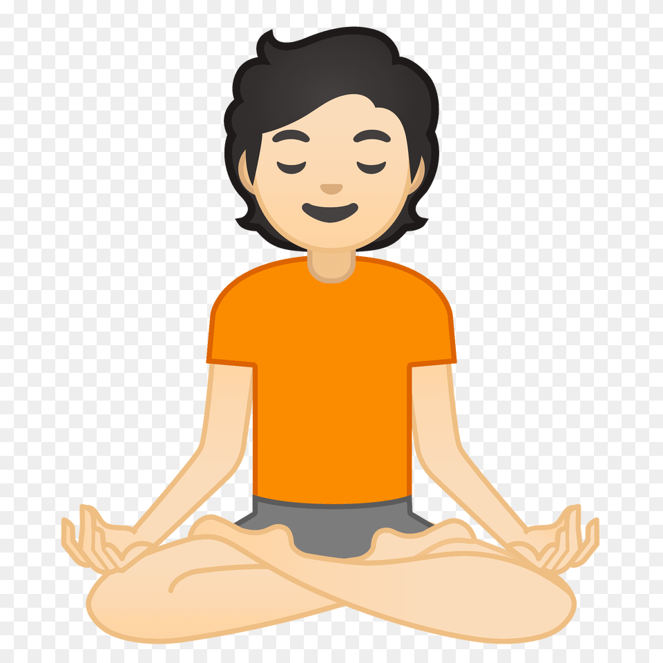 Person In Lotus Position Emoji Clipart, Baby, Fitness, Sport, Working Out Png