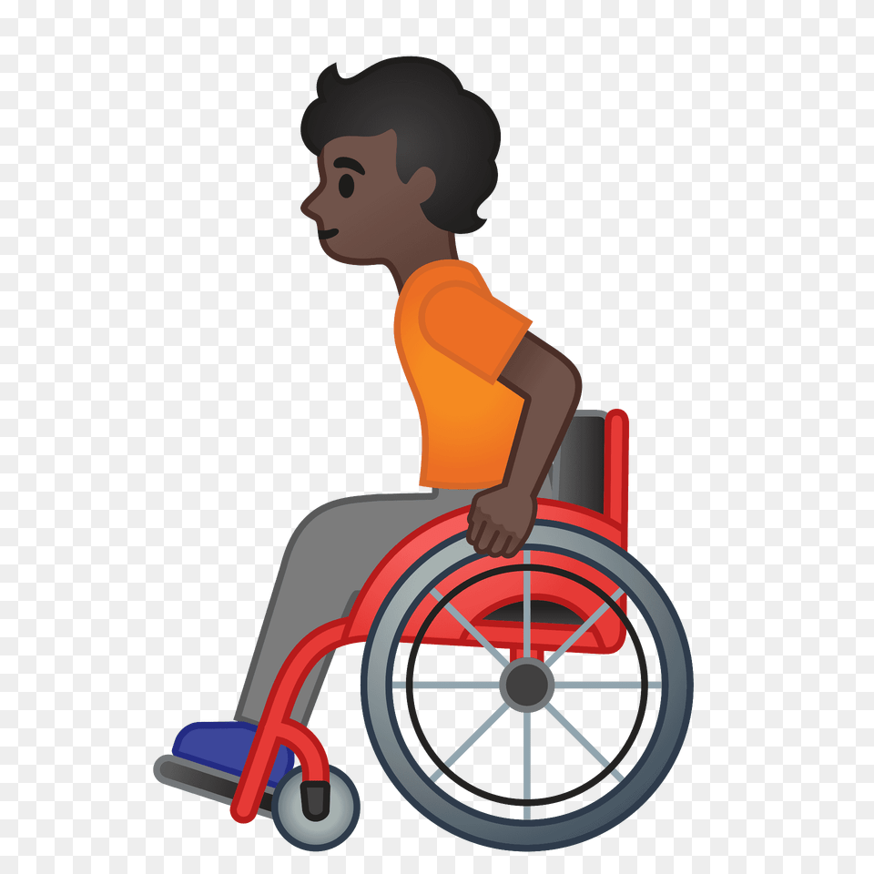 Person In Manual Wheelchair Emoji Clipart, Furniture, Chair, Face, Head Free Transparent Png