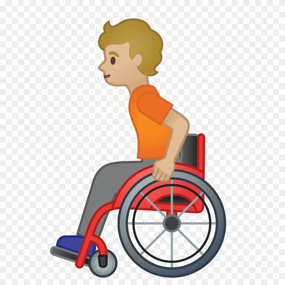 Person In Manual Wheelchair Emoji Clipart, Furniture, Chair, Face, Head Png