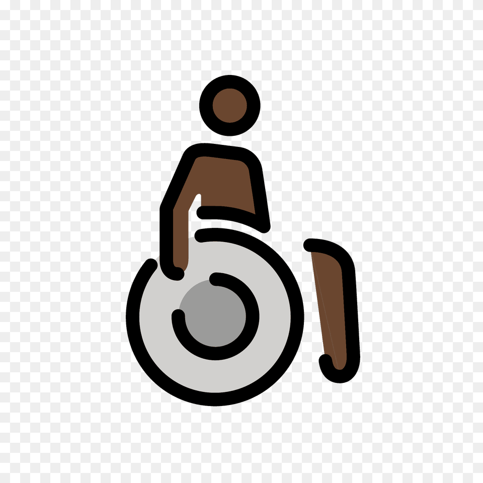 Person In Manual Wheelchair Emoji Clipart, Chair, Furniture Png Image