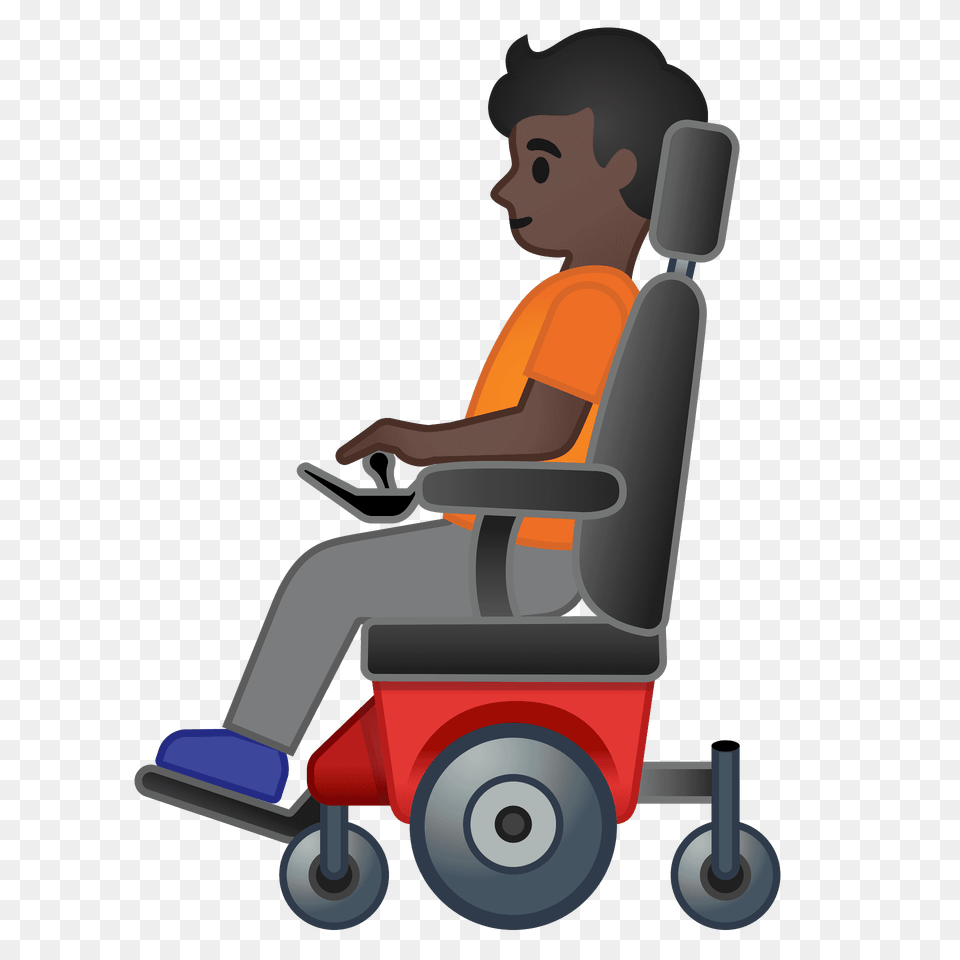 Person In Motorized Wheelchair Emoji Clipart, Chair, Furniture, Face, Head Free Png