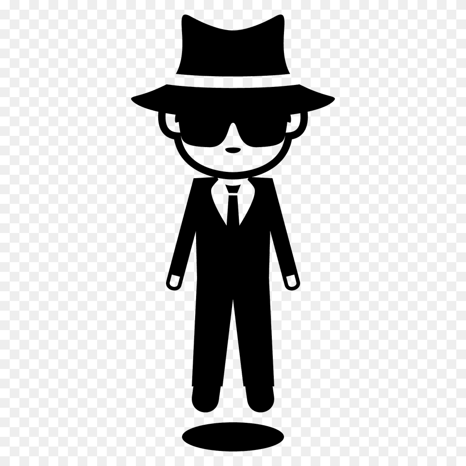 Person In Suit Levitating Emoji Clipart, Clothing, Hat, Stencil, Face Png