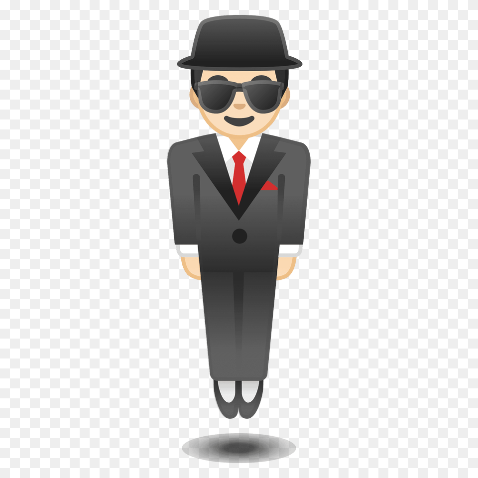 Person In Suit Levitating Emoji Clipart, Accessories, Tie, Clothing, Formal Wear Png Image