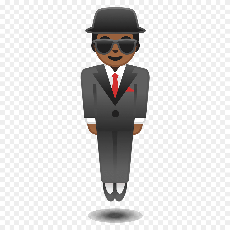 Person In Suit Levitating Emoji Clipart, Accessories, Tie, Clothing, Formal Wear Free Png Download
