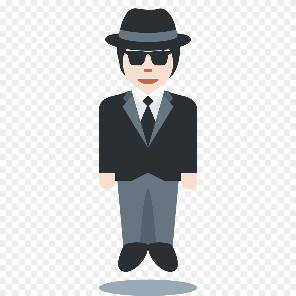 Person In Suit Levitating Emoji Clipart, Clothing, Formal Wear, Accessories, Tie Free Transparent Png