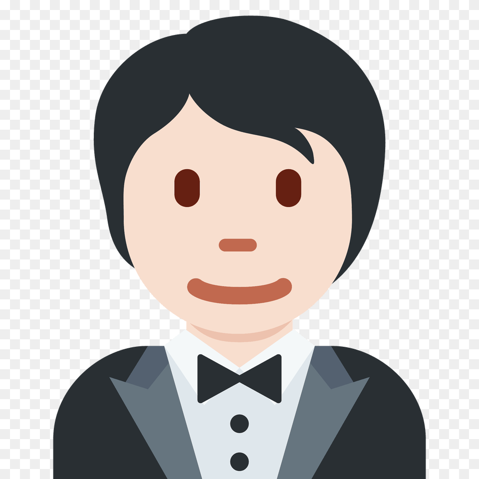 Person In Tuxedo Emoji Clipart, Accessories, Suit, Portrait, Photography Png