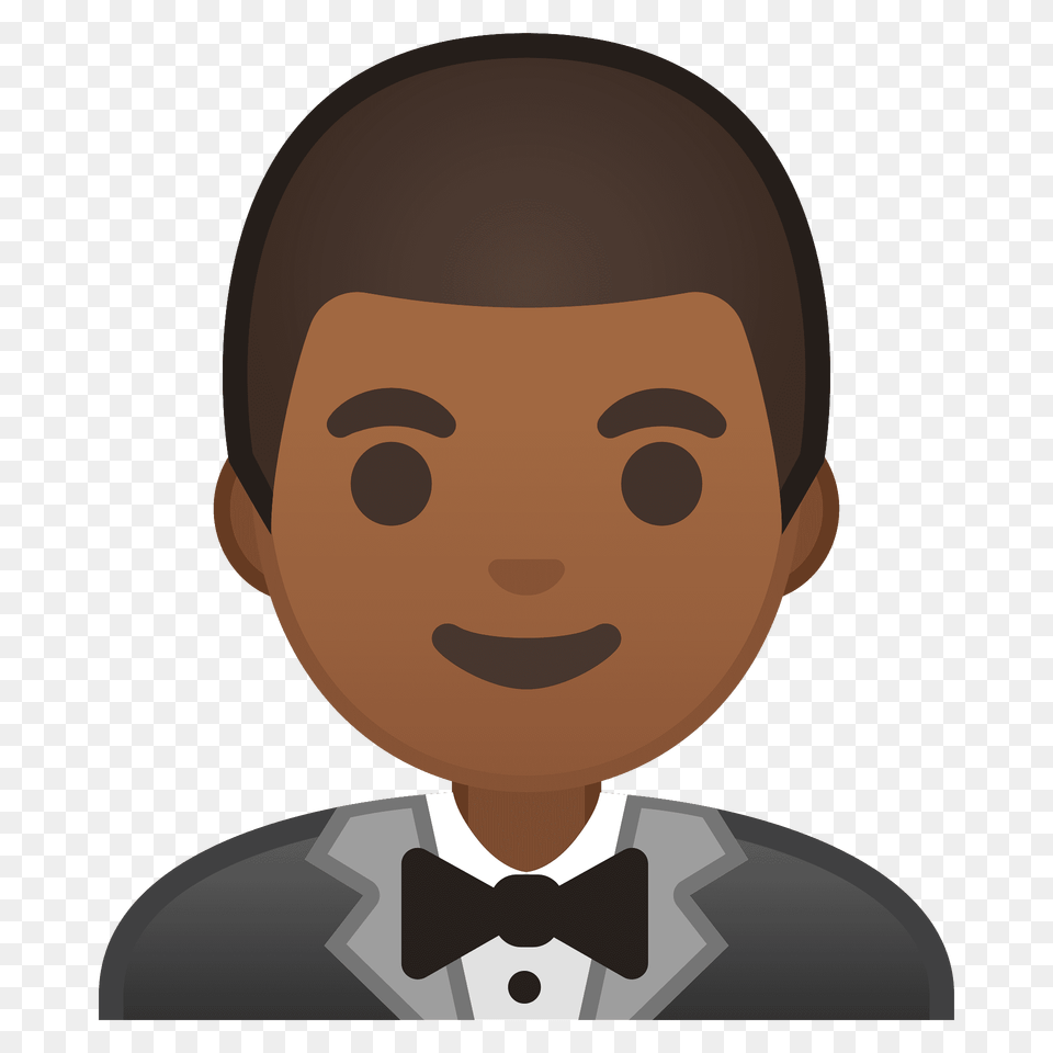 Person In Tuxedo Emoji Clipart, Accessories, Suit, Portrait, Photography Png Image