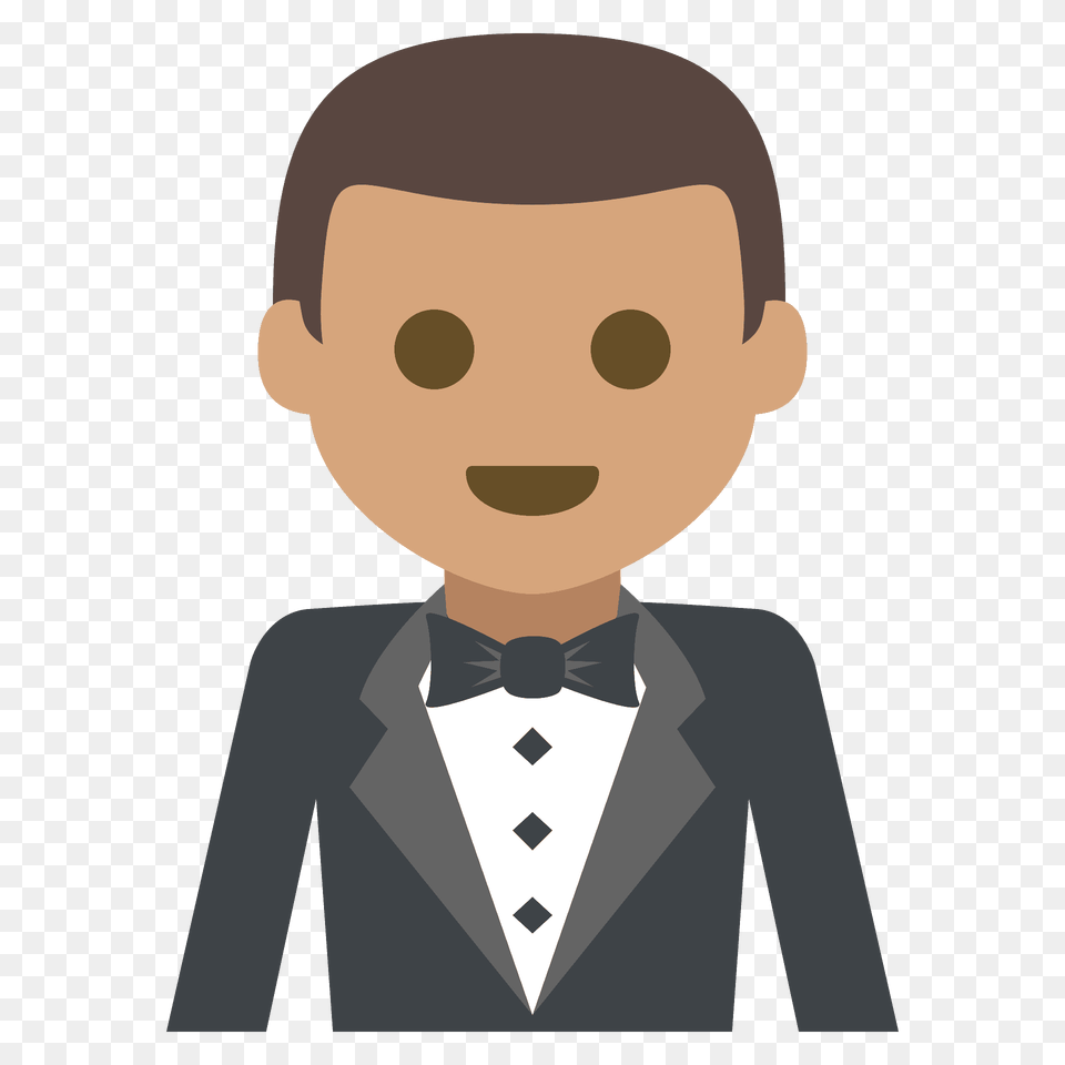 Person In Tuxedo Emoji Clipart, Accessories, Tie, Suit, Formal Wear Png