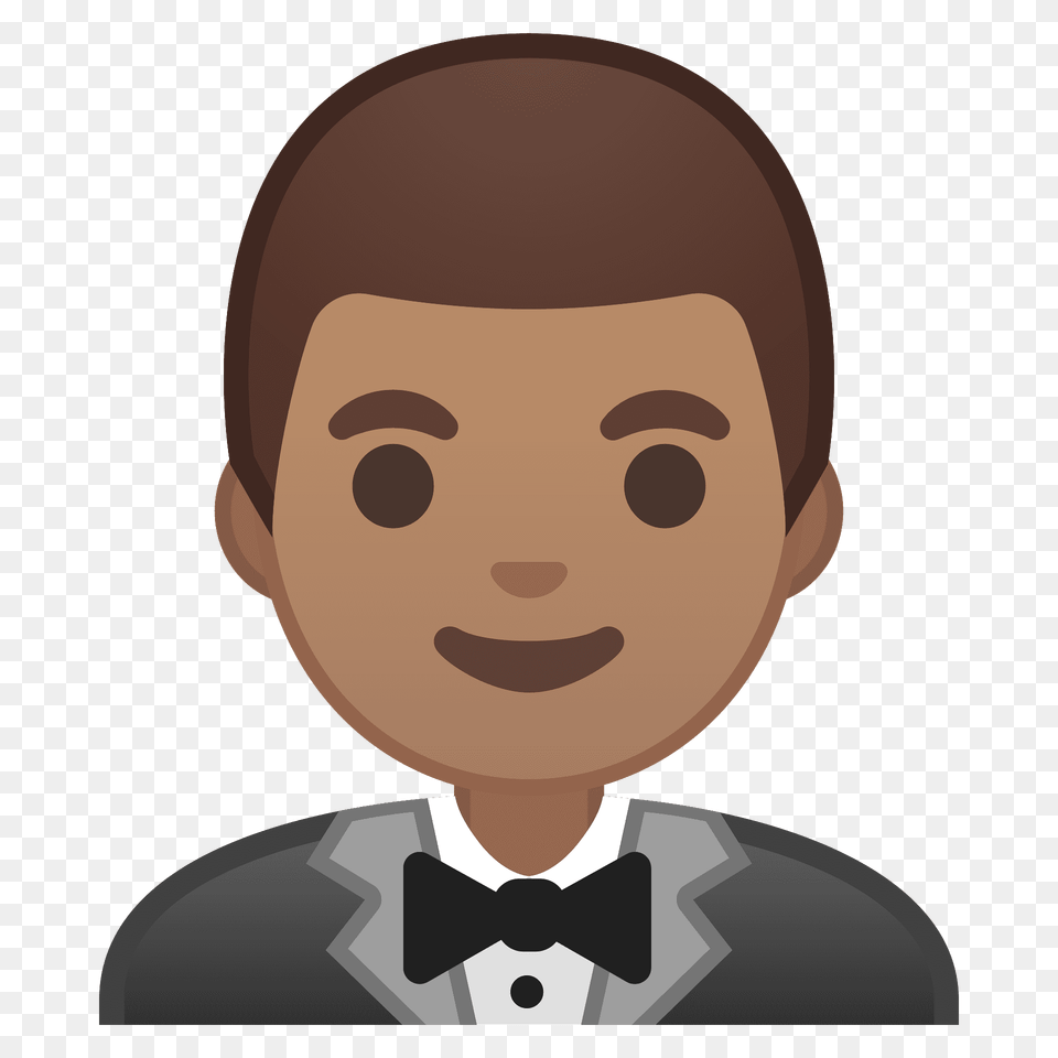 Person In Tuxedo Emoji Clipart, Accessories, Suit, Portrait, Photography Png Image