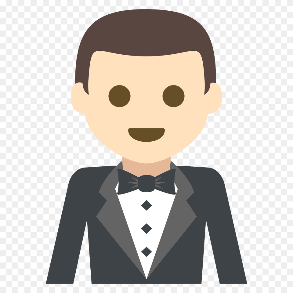 Person In Tuxedo Emoji Clipart, Accessories, Tie, Suit, Formal Wear Free Png Download
