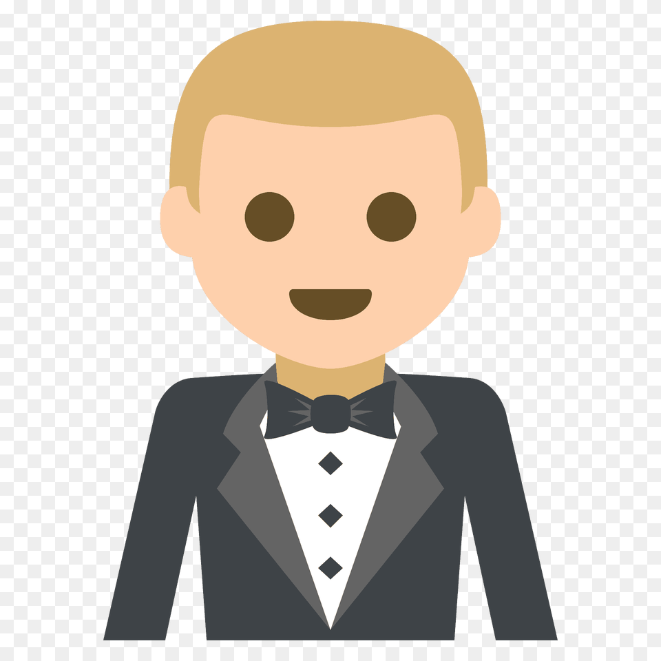 Person In Tuxedo Emoji Clipart, Accessories, Tie, Suit, Formal Wear Png Image