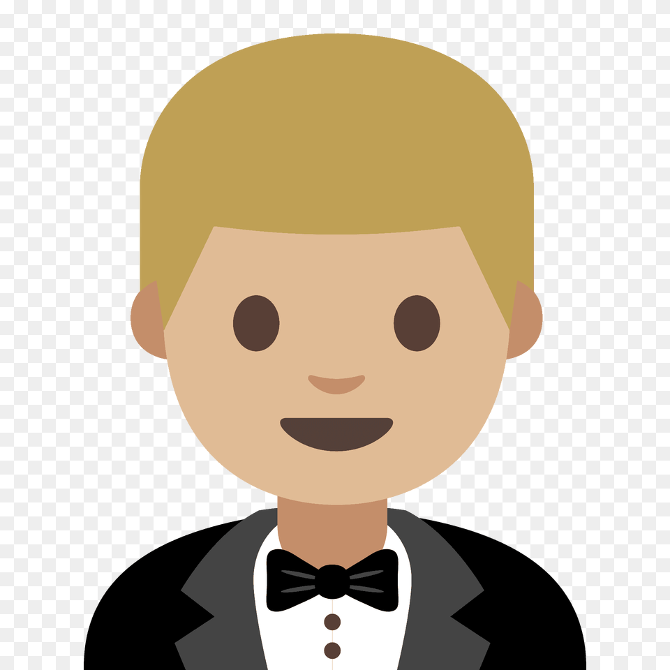 Person In Tuxedo Emoji Clipart, Accessories, Portrait, Photography, Head Free Png Download