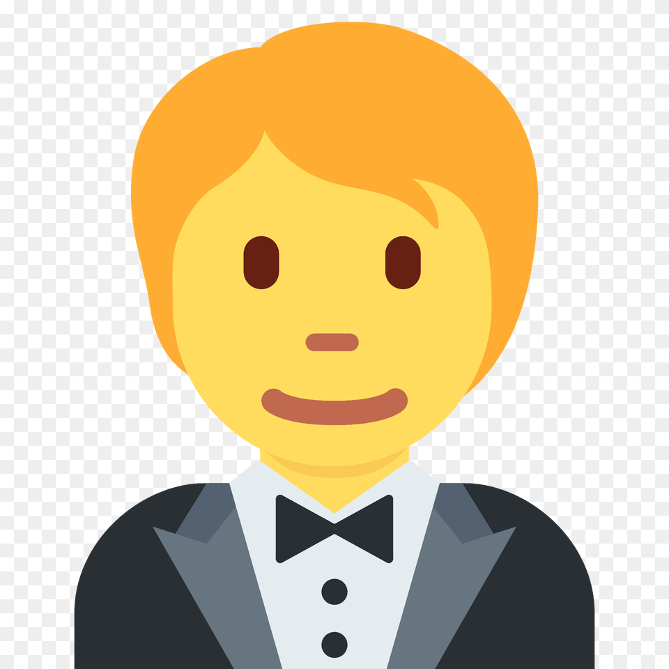 Person In Tuxedo Emoji Clipart, Accessories, Tie, Suit, Portrait Png