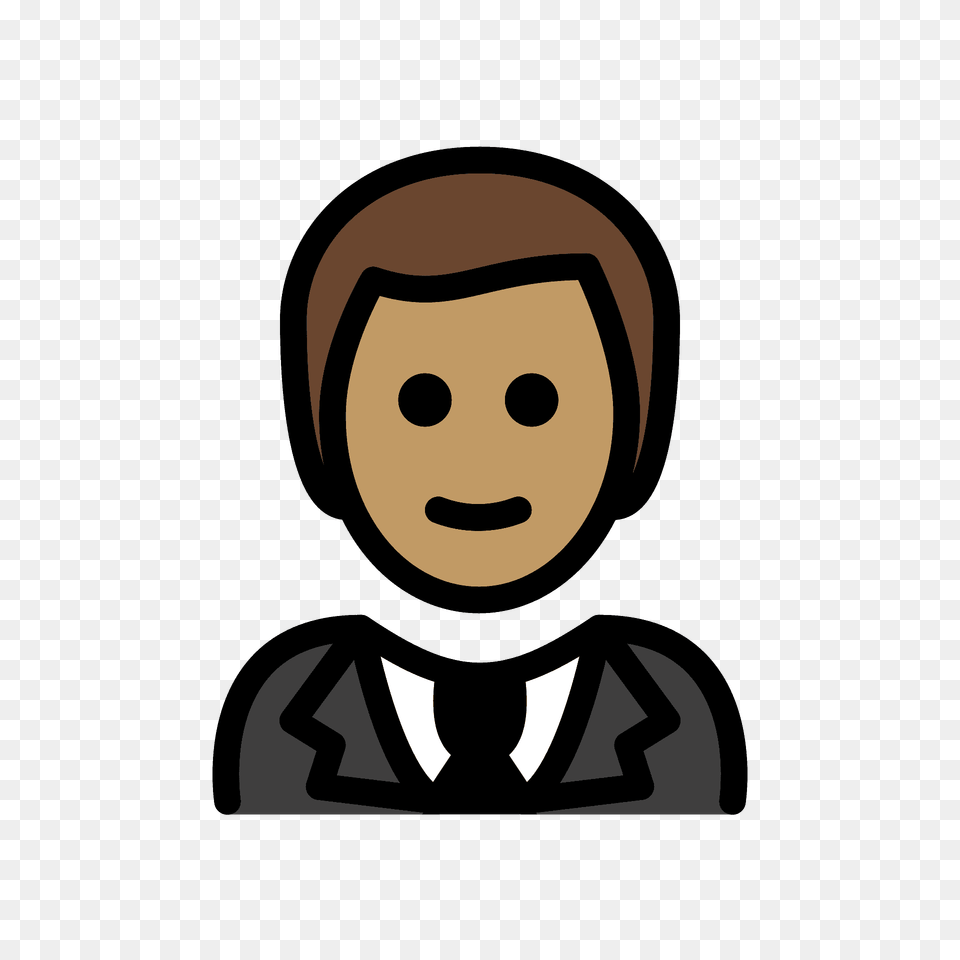 Person In Tuxedo Emoji Clipart, People, Face, Head, Photography Png Image