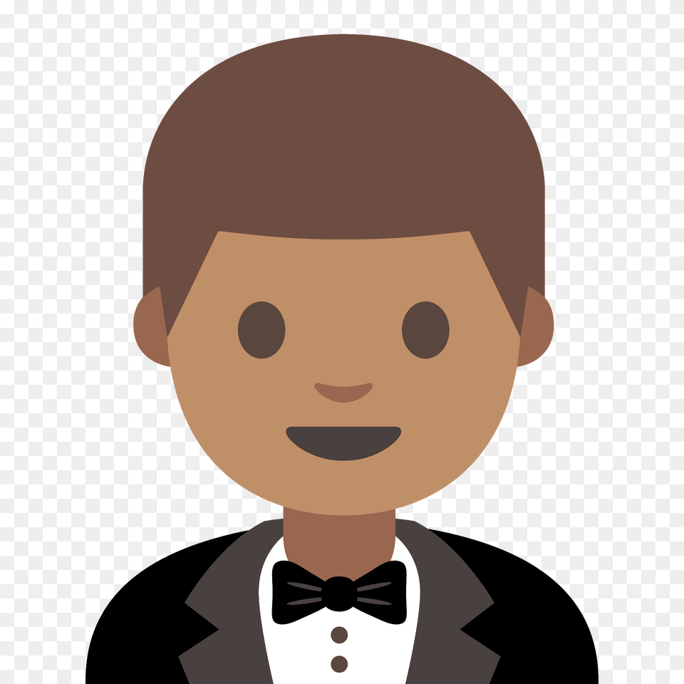 Person In Tuxedo Emoji Clipart, Accessories, Portrait, Photography, Head Free Png
