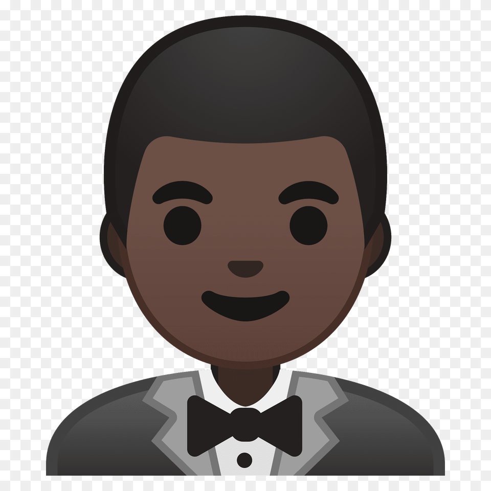 Person In Tuxedo Emoji Clipart, Accessories, Portrait, Photography, Head Free Transparent Png