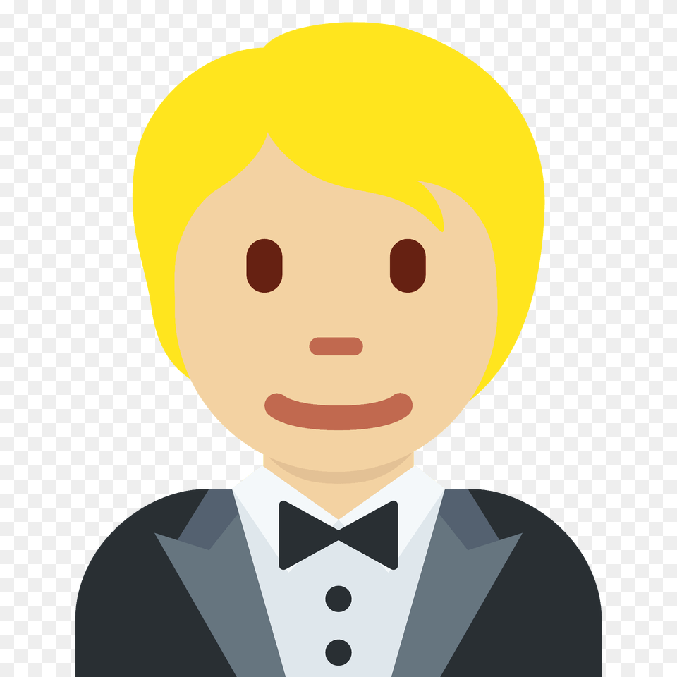 Person In Tuxedo Emoji Clipart, Accessories, Suit, Portrait, Photography Free Png Download