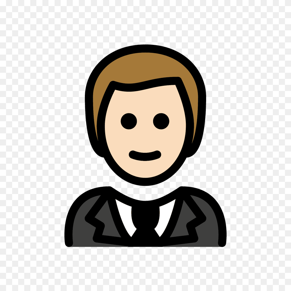 Person In Tuxedo Emoji Clipart, People, Face, Head, Photography Png