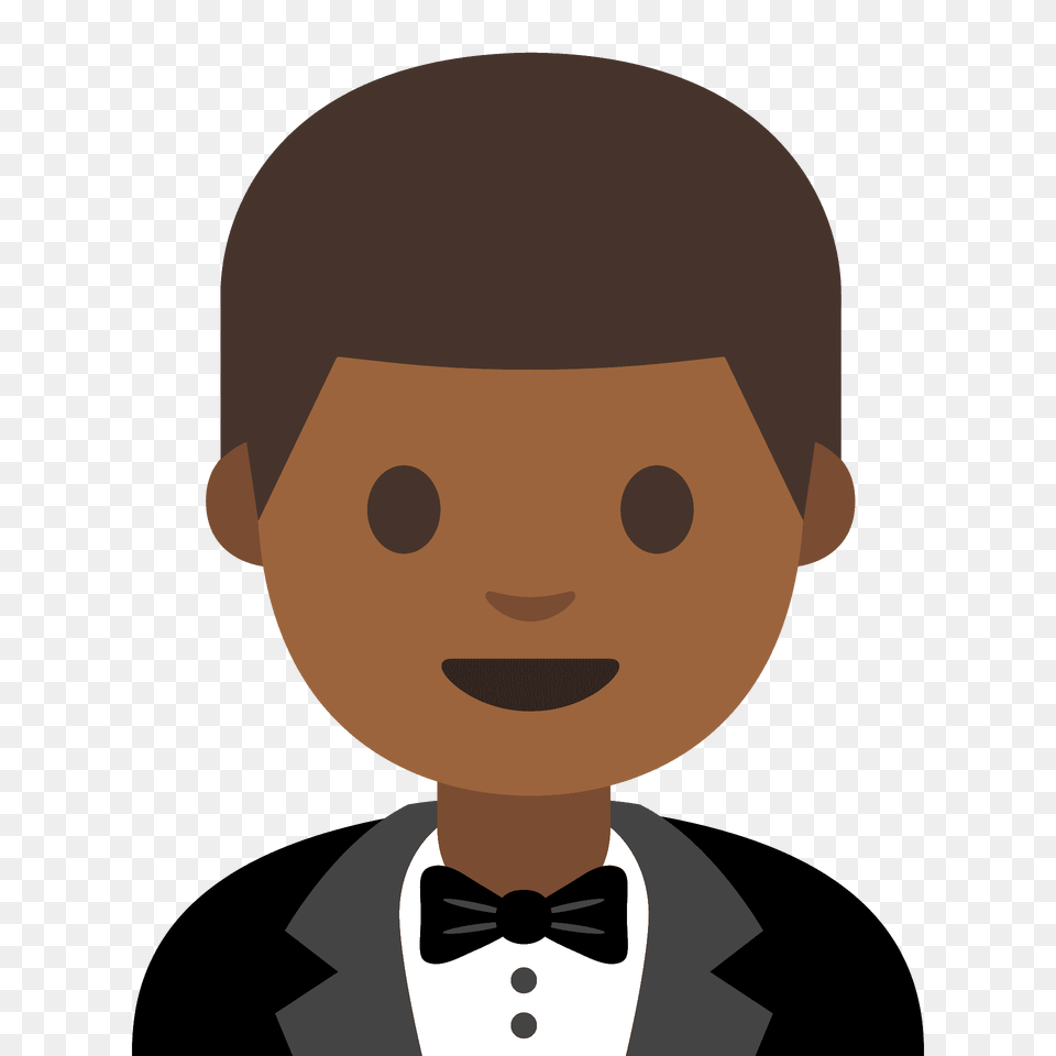 Person In Tuxedo Emoji Clipart, Accessories, Suit, Portrait, Photography Png Image