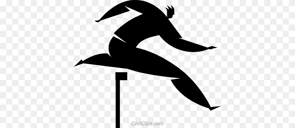 Person Jumping Over Hurdles Royalty Vector Clip Art, Silhouette, Animal, Fish, Sea Life Free Transparent Png