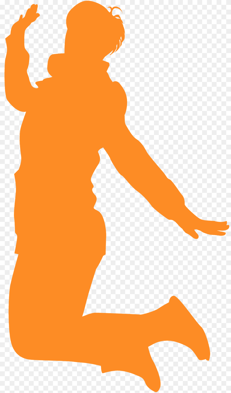 Person Jumping Silhouette, Kneeling, Body Part, Finger, Hand Png