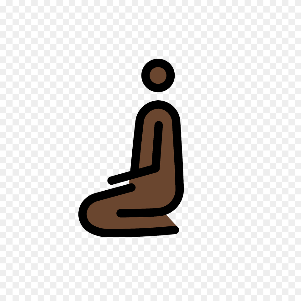 Person Kneeling Emoji Clipart, Text, Number, Symbol Free Transparent Png