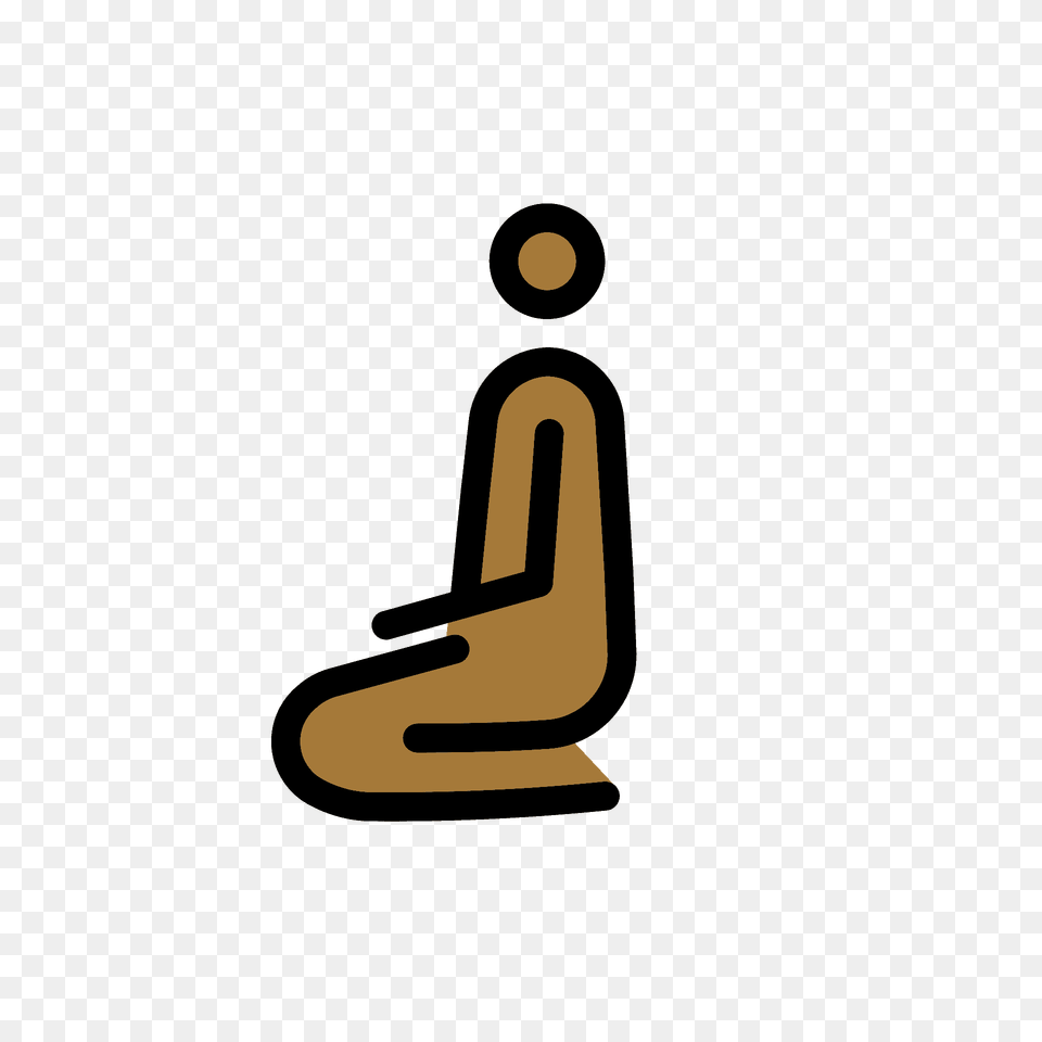 Person Kneeling Emoji Clipart, Text, Number, Symbol Png Image