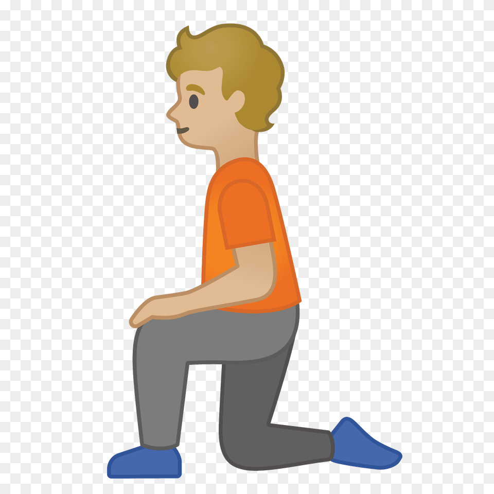 Person Kneeling Emoji Clipart, Sitting, Face, Head Png
