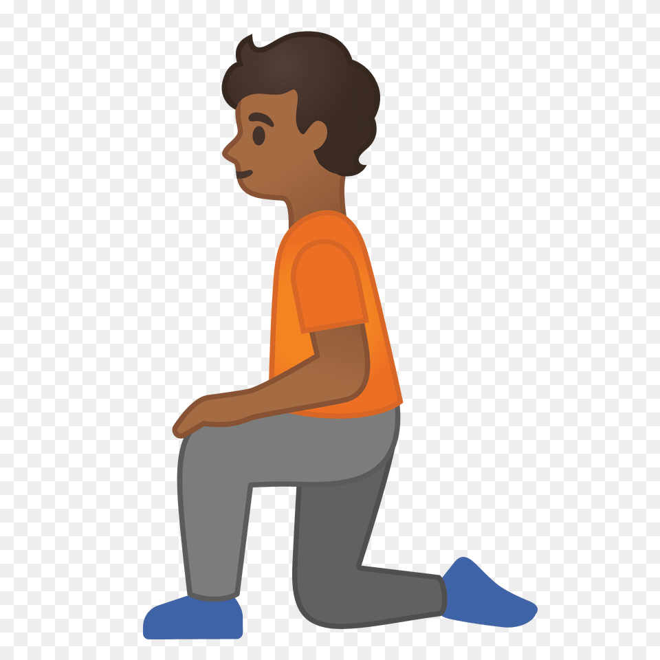 Person Kneeling Emoji Clipart, Sitting, Face, Head Free Png Download