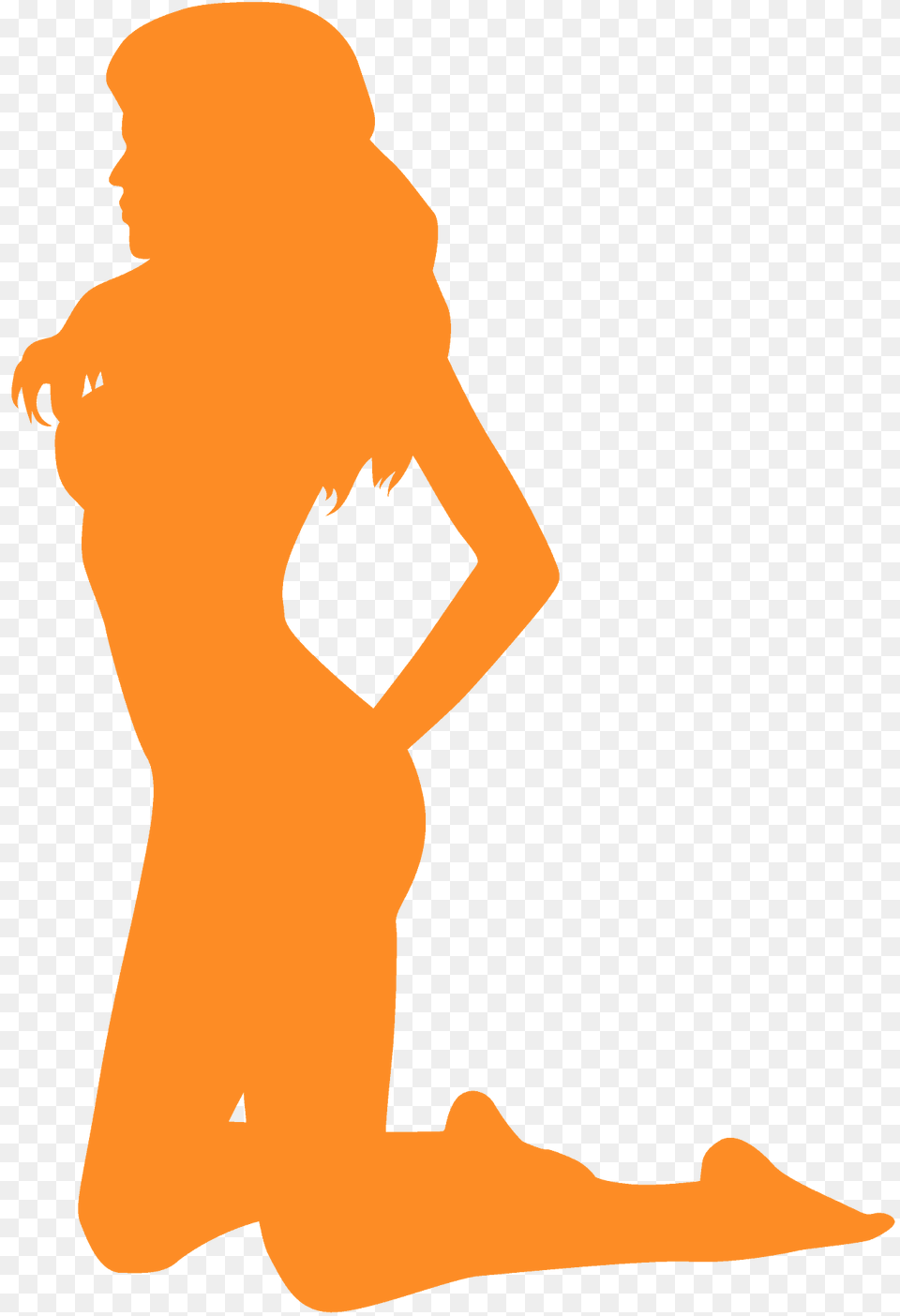 Person Kneeling Silhouette, Clothing, Swimwear, Face, Head Png