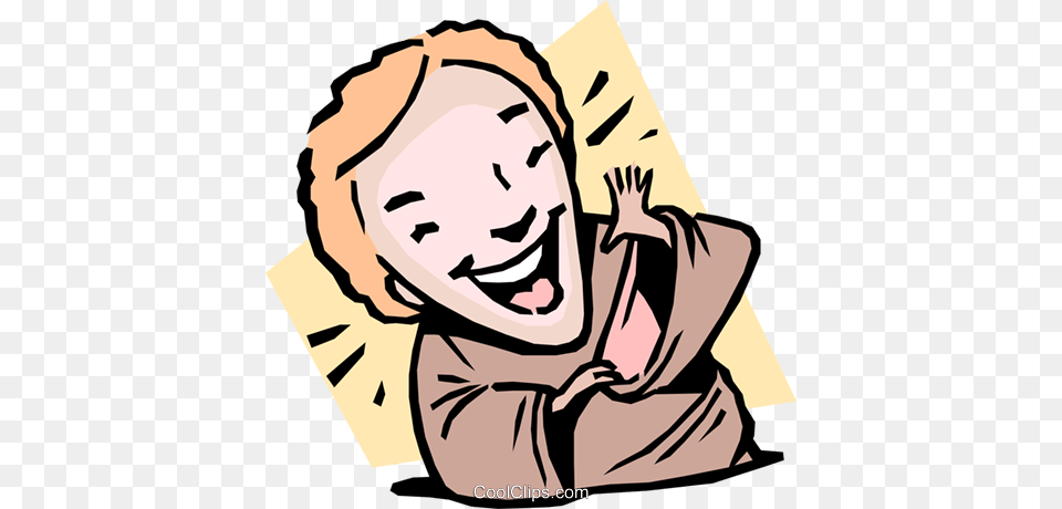 Person Laughing Royalty Vector Clip Art Illustration, Baby, Face, Head Free Png Download