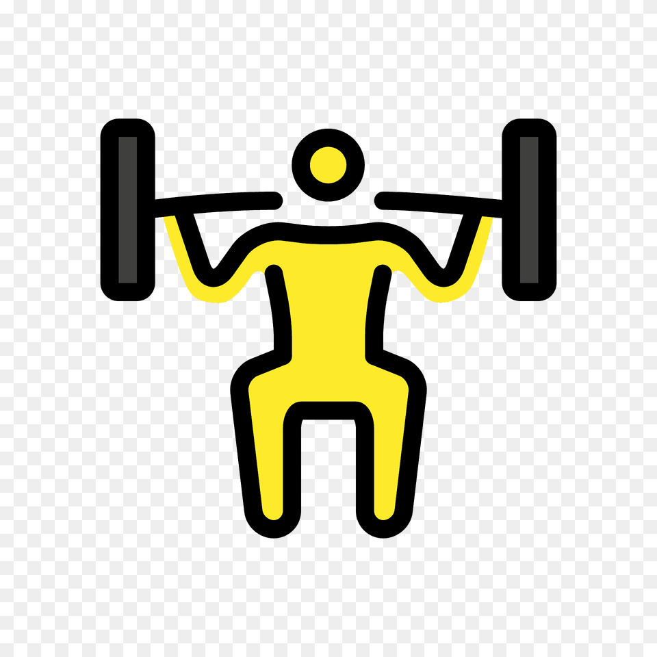 Person Lifting Weights Emoji Clipart, Cross, Symbol Png Image
