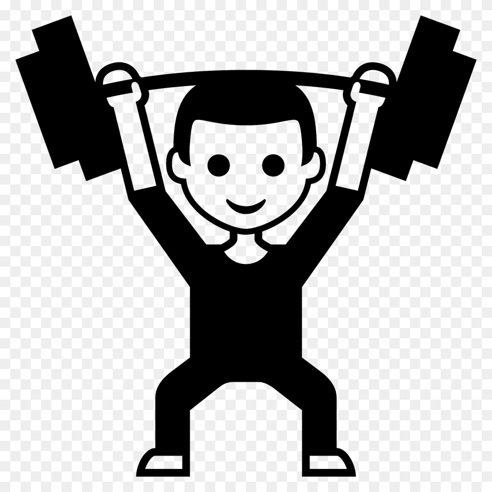 Person Lifting Weights Emoji Clipart, Face, Head Png