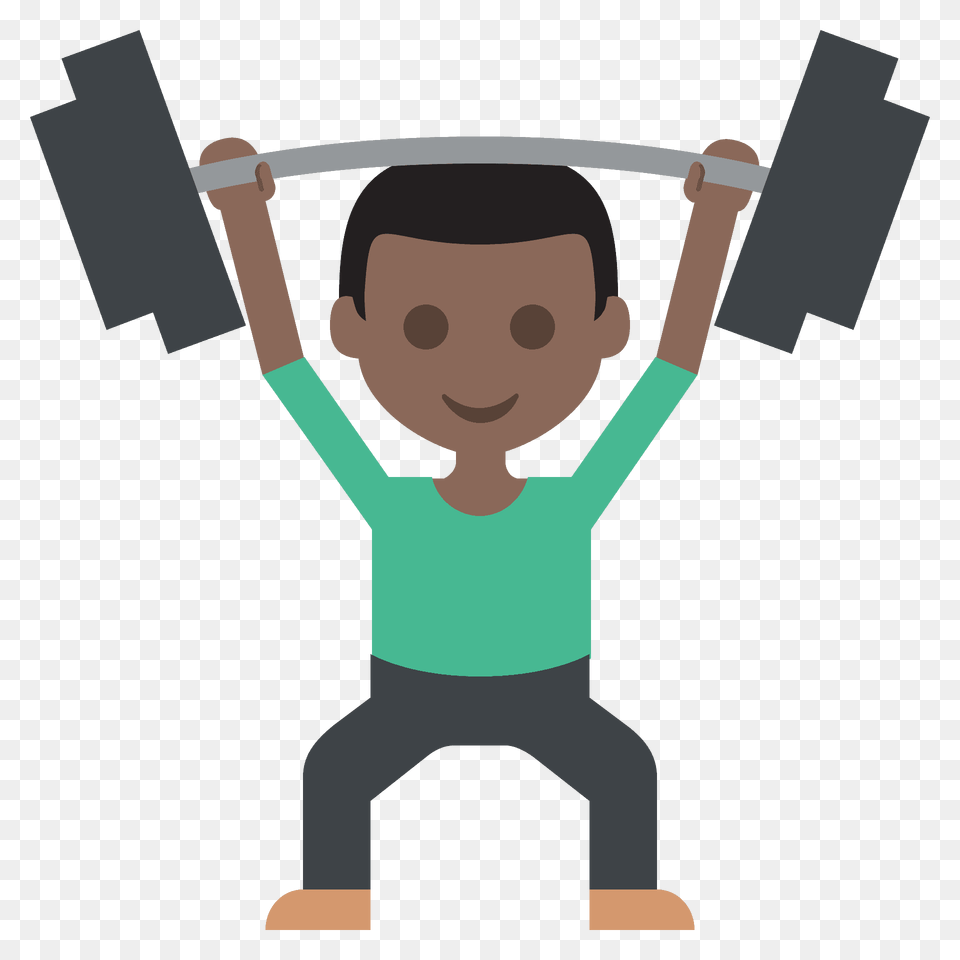 Person Lifting Weights Emoji Clipart, Photography, Face, Head, Portrait Png Image