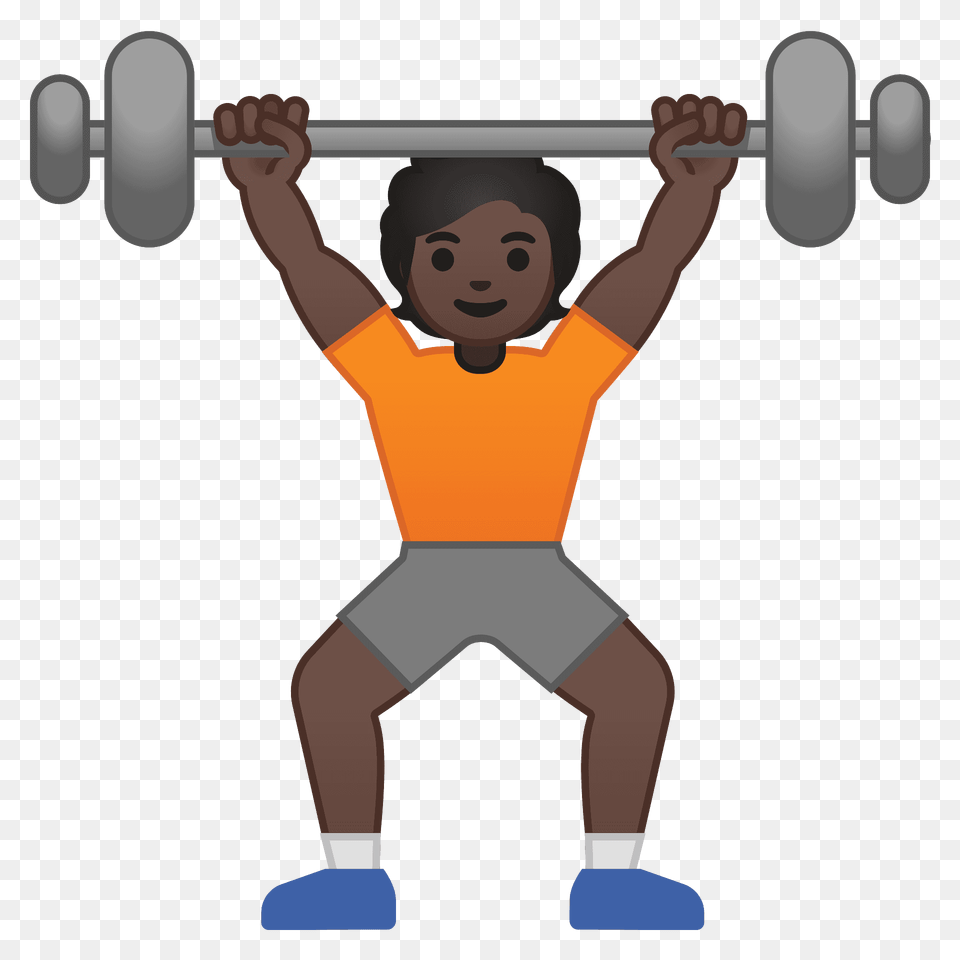 Person Lifting Weights Emoji Clipart, Baby, Face, Head, Working Out Png